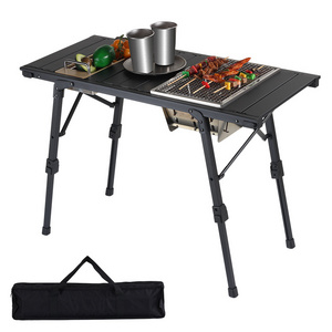 Factory Cheap Outdoor Garden Multifunctional Detachable Bbq Cooking IGT Camping Kitchen Table