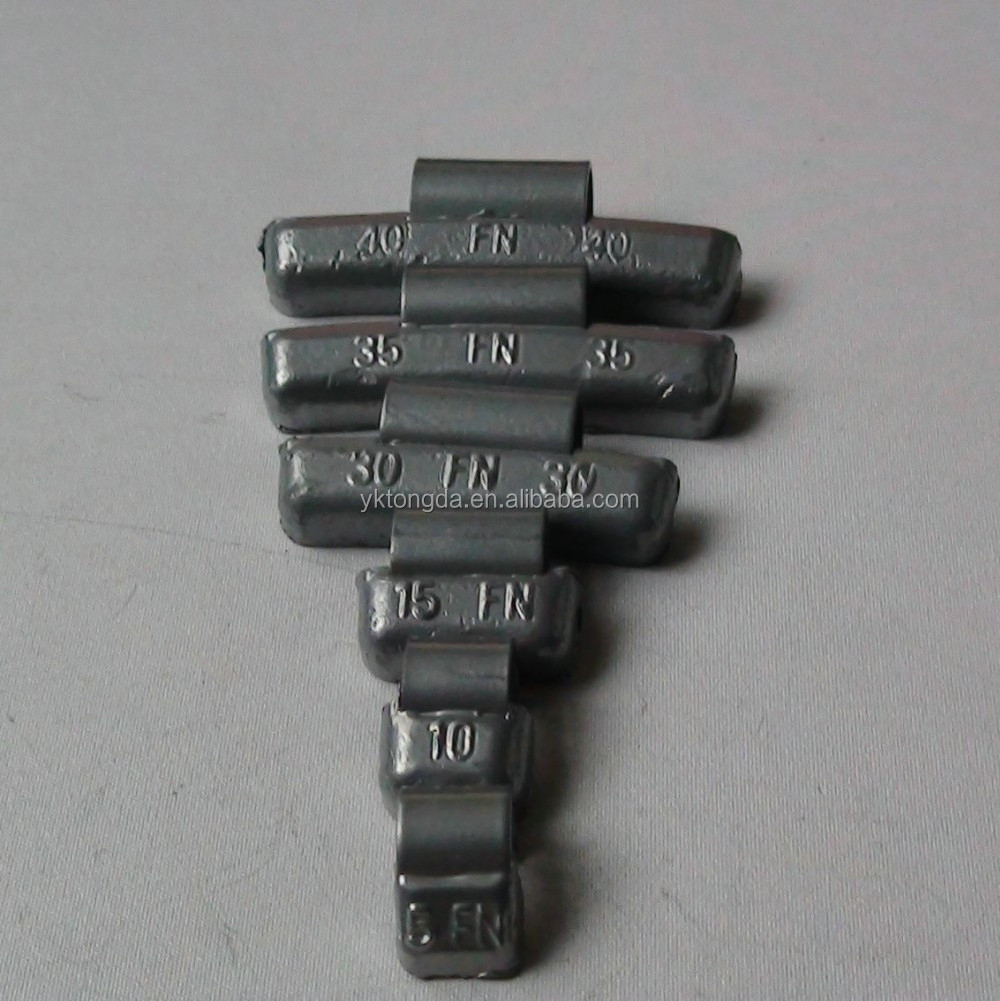 china weight ce Pb/lead plated clip on wheel weight of alloy wheels for tire balance/pb wheel balance weight of alloy rims