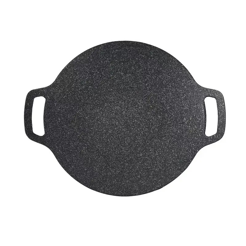 Wholesale Non stick Cast Iron Camping Round Frying Pan Pre Seaoned Griddle Grill Pan For outdoor and kitchen cooking