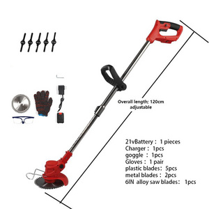 Hot sale 21V handheld cordless grass trimmer lithium powered multifunctional lawn mower