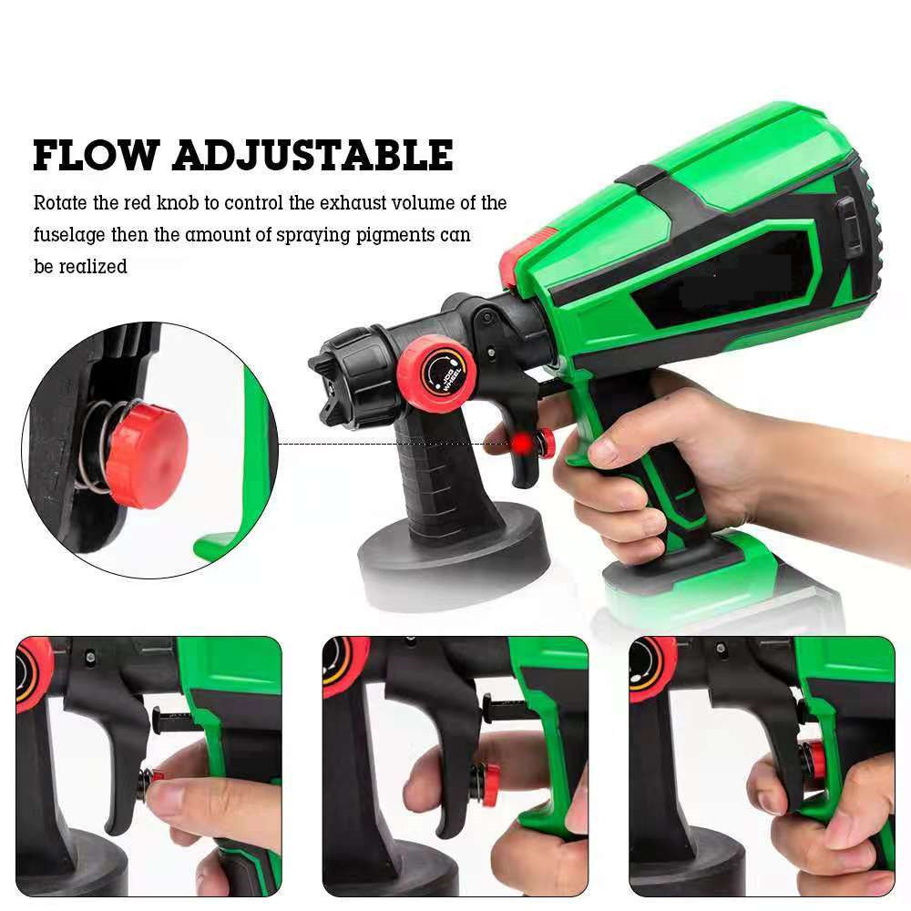 Household Portable Sprayer Machine Blue Light Nano Spray Gun Rechargeable Lithium Power Cordless Electric Spray Gun Airless