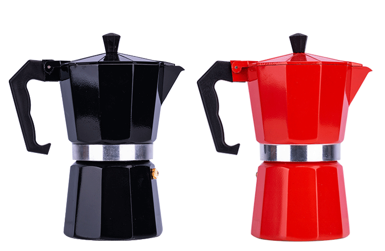 2024 Bialetti moka pot  Aluminum Moka Pot Camping Coffee Pot Cuban Coffee Maker