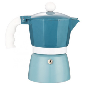 Popular Colour Aluminum Coffee Maker 9 Cup Moka Pot Silver Valve Stovetop Espresso Maker Make Delicious Coffee At Home