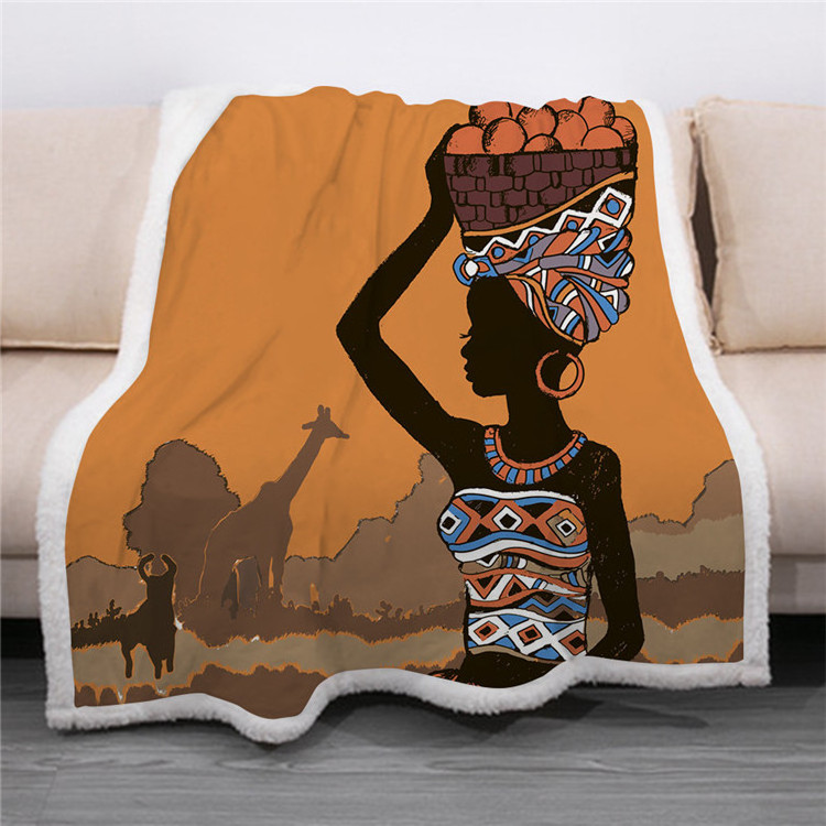 Black. Girl. Magic Proud African Sofa Blanket, Adults Sofa Throw Blanket Bedding Reversible -Decorative Blanketed