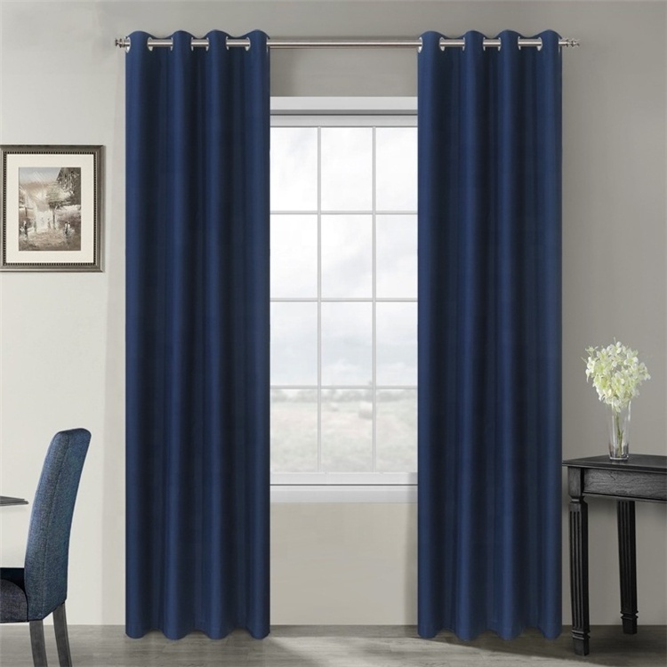 Super Soft Yellow Simple Style Window Thermal Insulated Washable Grommet Custom Velvet Blackout Window Curtains//