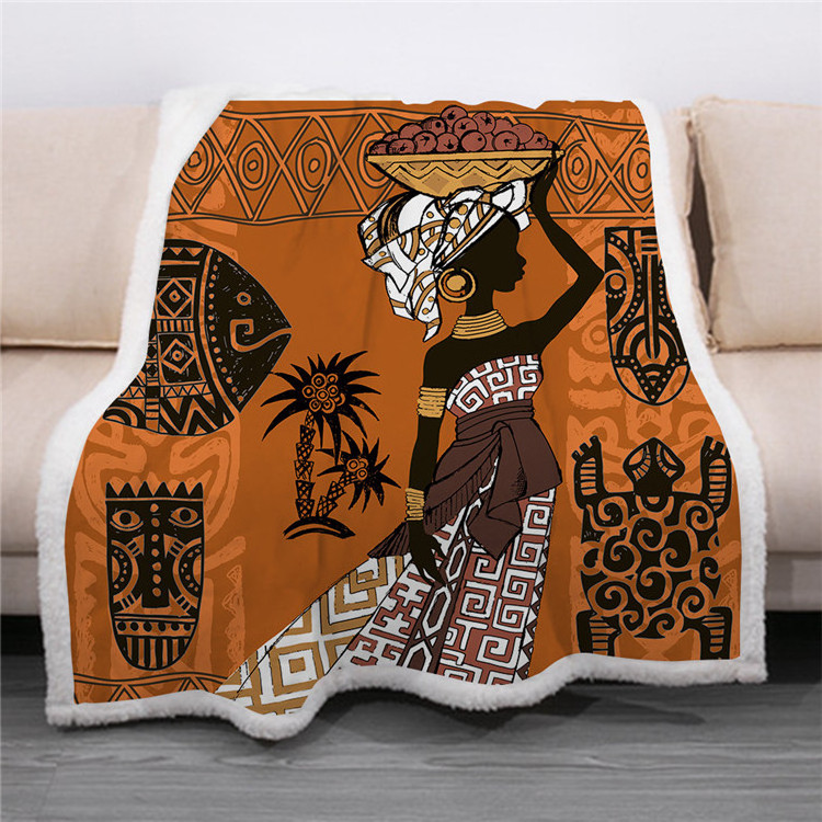 Black. Girl. Magic Proud African Sofa Blanket, Adults Sofa Throw Blanket Bedding Reversible -Decorative Blanketed