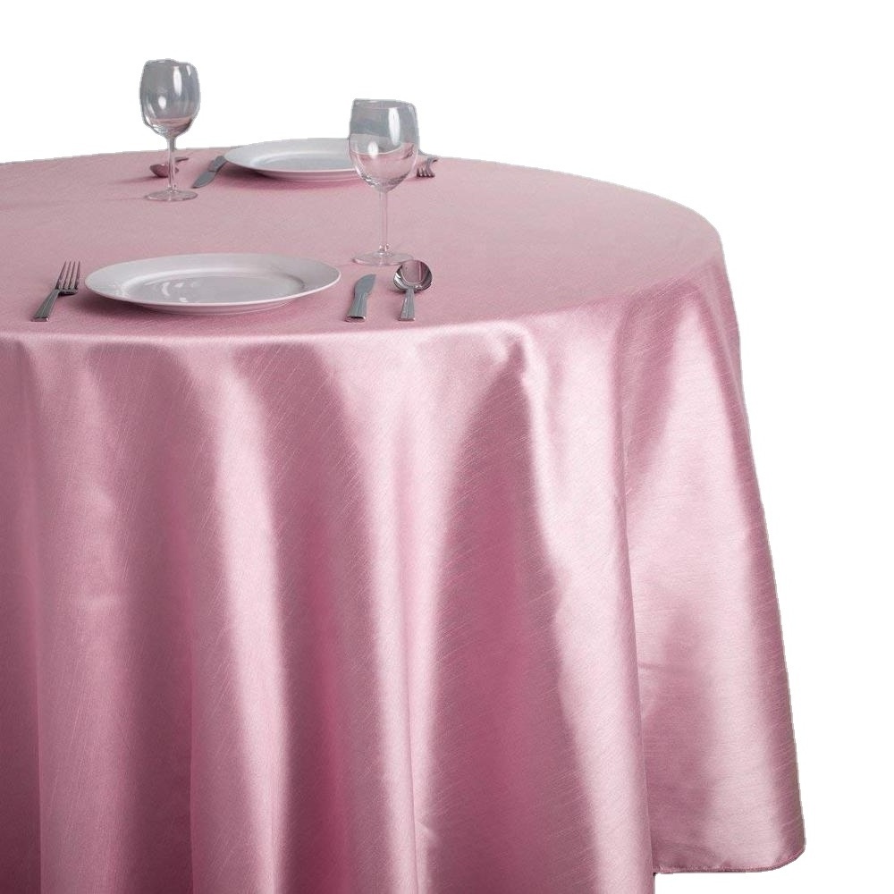 Topfinel 120' 132 Round Tablecloth For Wedding Banquet Table Cover Washable Satin Table Cloth