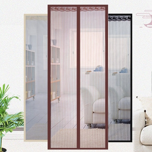 Black Magnetic Screen Summer Prevent Mosquito Net Curtain High Quality Door Curtain Hands-Free Anti-Mosquit Curtain For Home