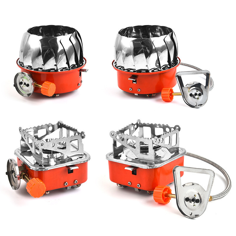 Thickened And Durable Warmer Propane Butane Heater Mini Gas Grill Portable 2 In 1 Outdoor Camping Windproof Stove Gas Heater