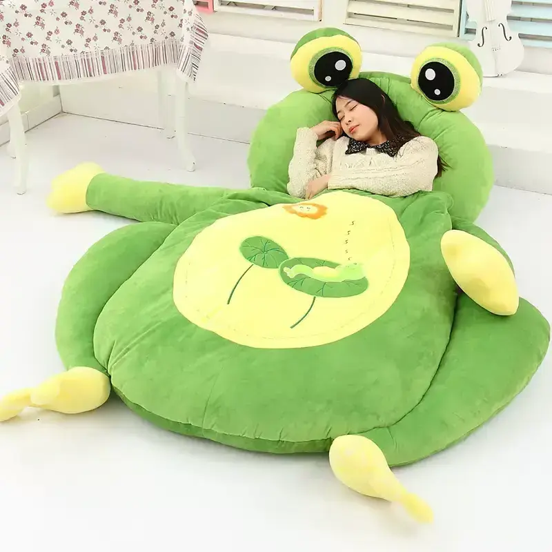 Lazy Sleeping Bag Cute Adults Big size Bear Frog Cat Mat Sofa Bed Animal Giant Teddy Bear Bed Custom Stuffed Animal Plush Toys