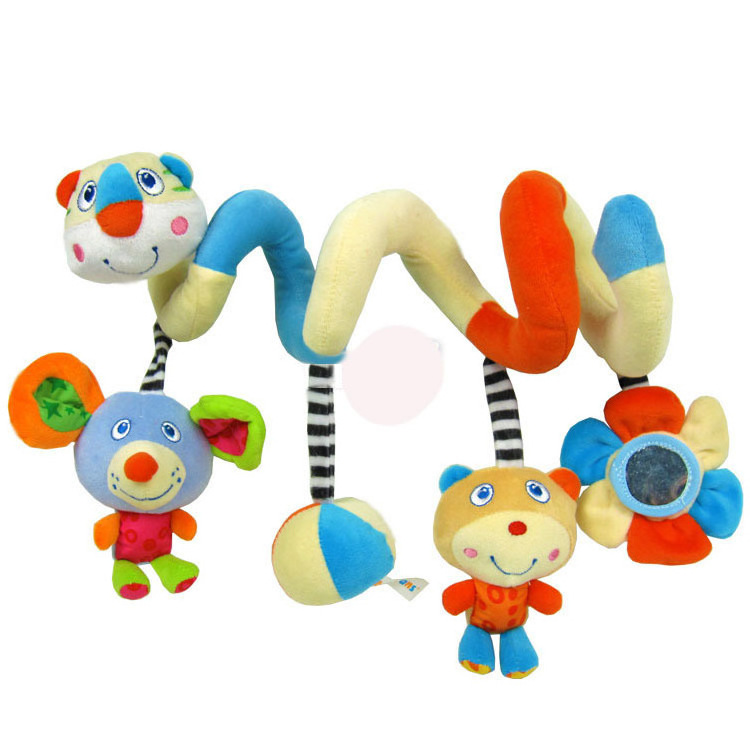 Activity Sharks Rattle Musical Pull Soft Rattles Set Black Velboa Stroller Floor Seat Rabbit Baby Crib Spiral Toys Plush