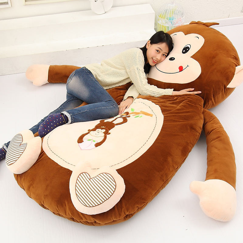 Lazy Sleeping Bag Cute Adults Big size Bear Frog Cat Mat Sofa Bed Animal Giant Teddy Bear Bed Custom Stuffed Animal Plush Toys