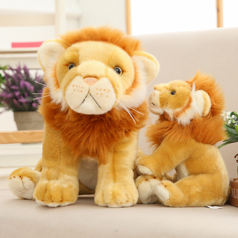 Custom Big Eyed Animal Leapord And Keychain Doudou Toys Sea Animated Stuffed Red Stuff Standing Plush Cuddly Lion Baby Soft Toy