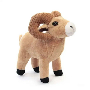 custom wholesale soft white lying and standing sheep goat stuffed plush toys