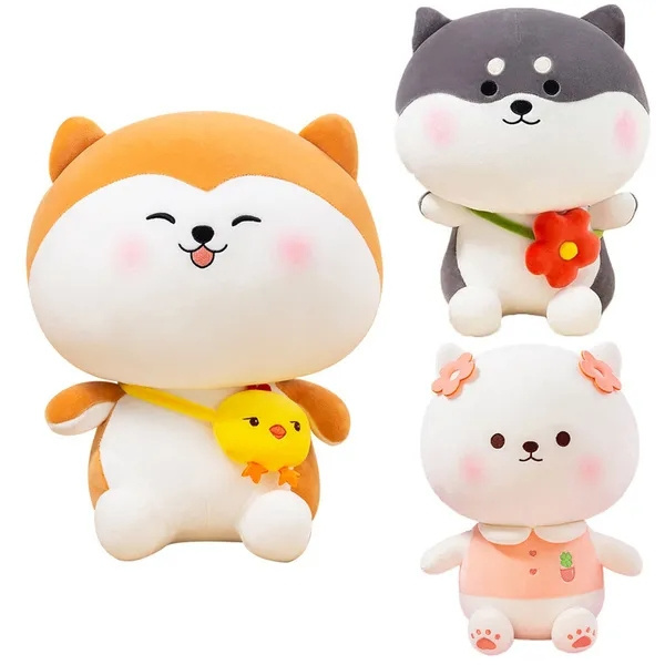 Stuffed Animal Shiba Inu Plush Toy Anime Corgi Kawaii Plush Dog Soft Pillow, Plush Toy Gifts for Boys Girls