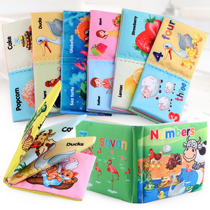 Baby Cloth Book Kids Early Learning Develop Cognize Reading Puzzle Books Parent-child Interactive Soft Rustle Sound Baby Toys