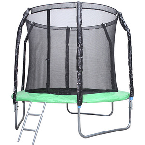 6FT Garden Trampoline with Safety Enclosure Net Jump Outdoor Fitness PVC Spring Cover Padding Trampoline For Kids