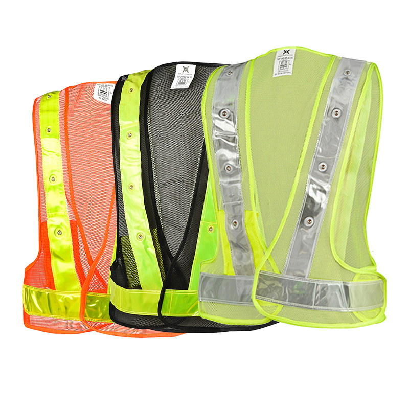 LED Reflective Running Mesh Safety Vests with High Visibility Night Lights, Adjustable Safety Gear for Walking, Cycling, Biking