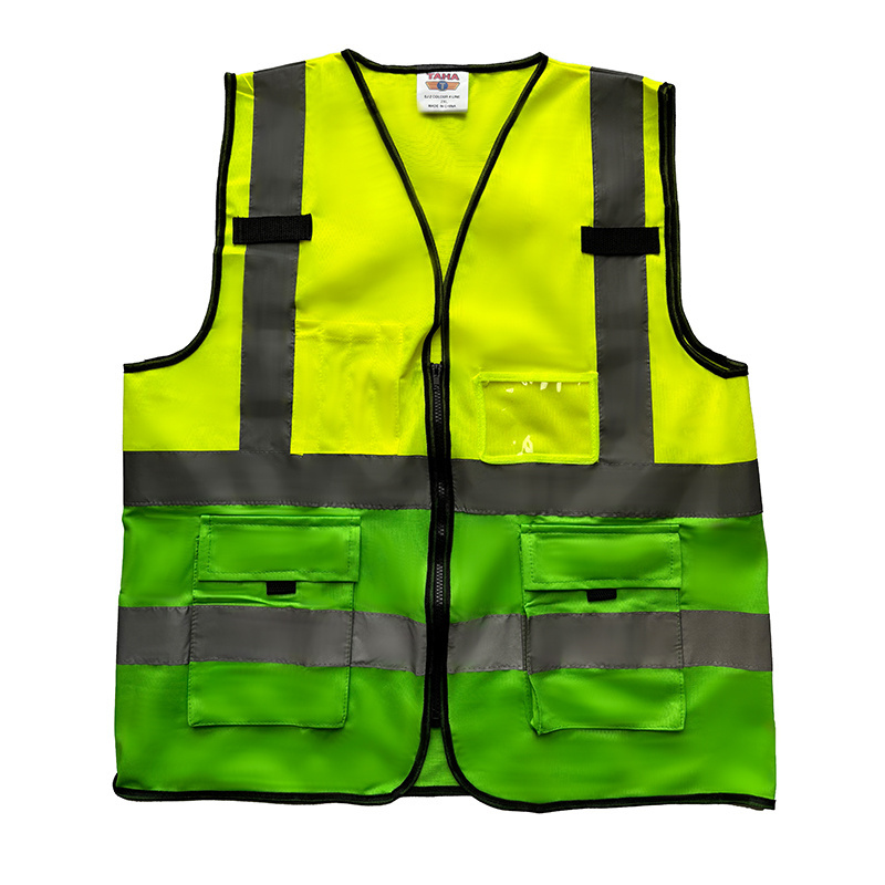 WANXIAO Reflective Vest Jacket Construction Security Industrial Safety Vest Reflective Clothing