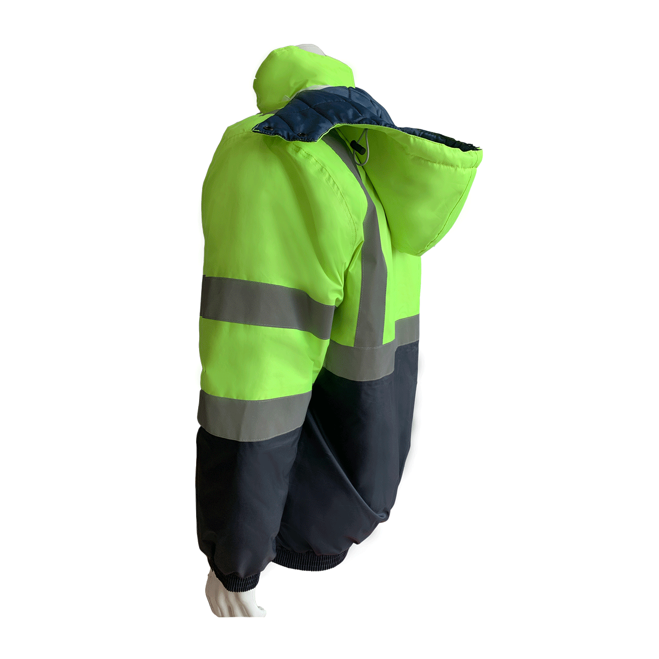 High Visibility Reflective Safety Winter Jacket with Reflective Tape Warm, Waterproof and LightWeight