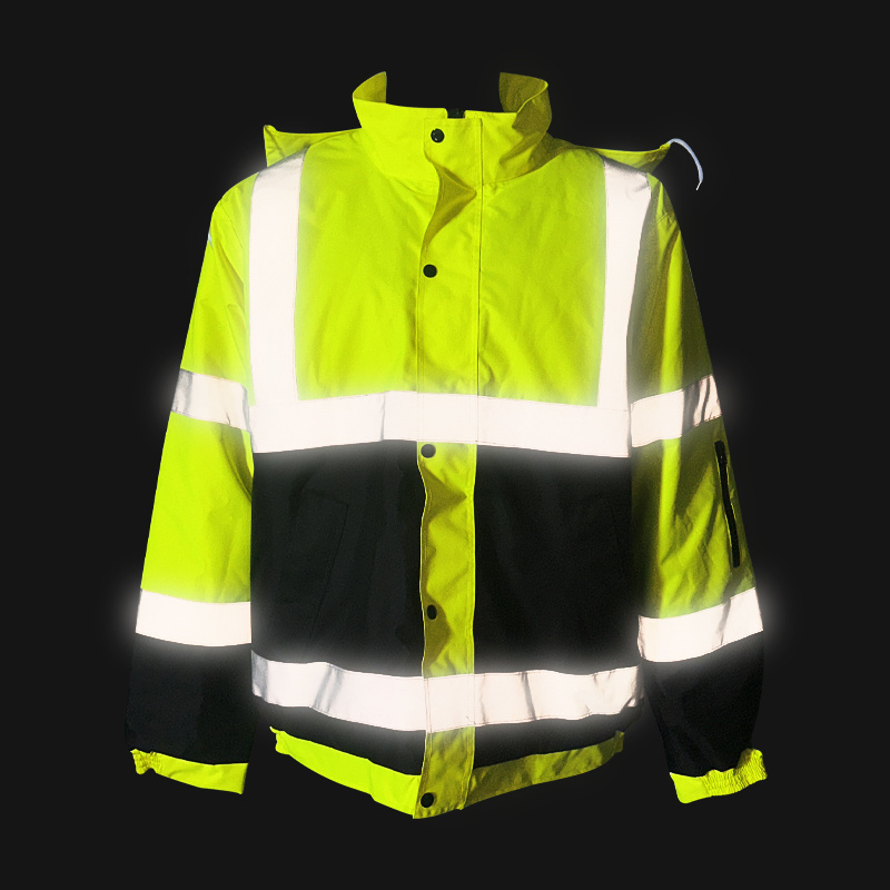 Reflector Jackets Reflective Road Winter Safety Jackets For Construction with Multiple Pockets