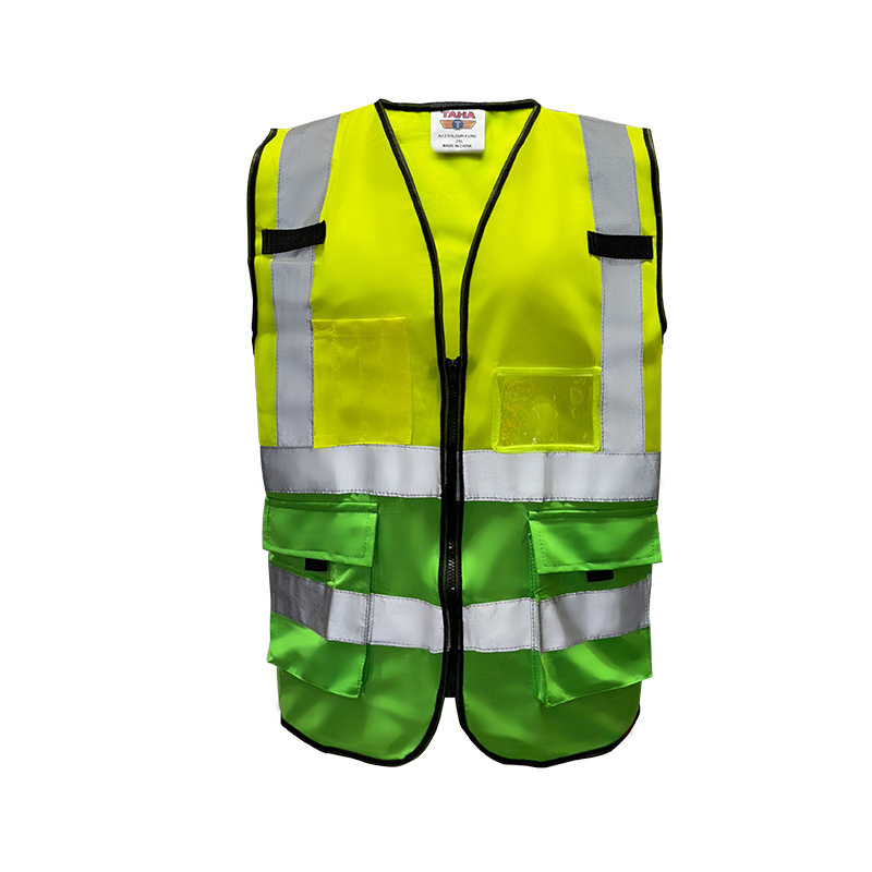 WANXIAO Reflective Vest Jacket Construction Security Industrial Safety Vest Reflective Clothing