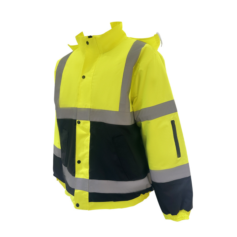 Reflector Jackets Reflective Road Winter Safety Jackets For Construction with Multiple Pockets