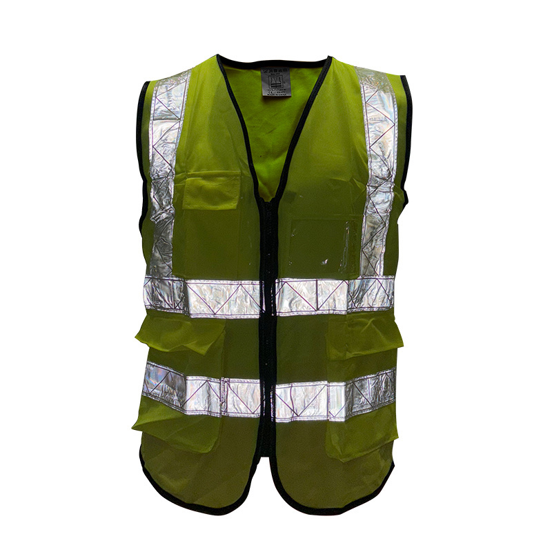 WANXIAO Personal Security Construction High Visibility Multi Pockets Reflective Safety Work Vest