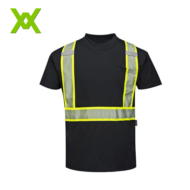 reflective work t-shirt hi-vis safety t-shirt reflective shirts reflector