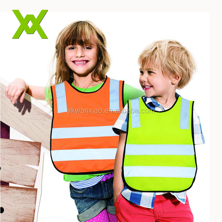 Hi Viz fluorescent  kids children safety vest reflective children vest with EN1150