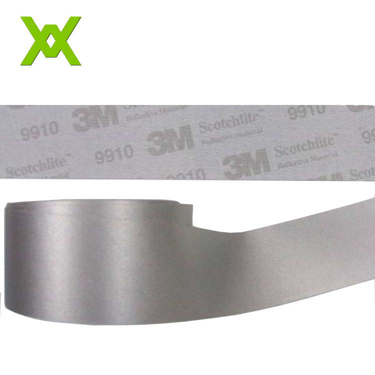 high visibility clear strip sew on clothes polyester  2925 grey reflective tape for clothing