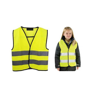 Hi Viz fluorescent  kids children safety vest reflective children vest with EN1150