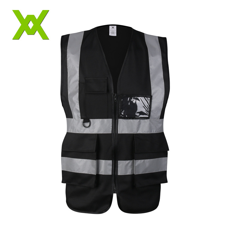 Custom hi vis workwear vest safety jacket reflective safety vest