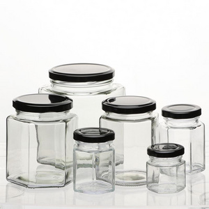 300ml clear glass jar sealed canister food glass square apothecary jars jar vacuum seal glass