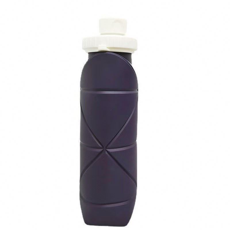 Food standard portable bottles for silicone sealant sport foldable  fitness Protein Powder bottle