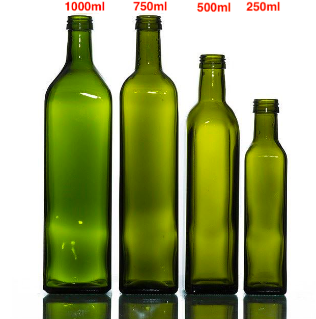 2024 New Launch 100ml 250ml 500ml 750ml 1000ml decorative empty marasca vinegar sesame oil glass bottles