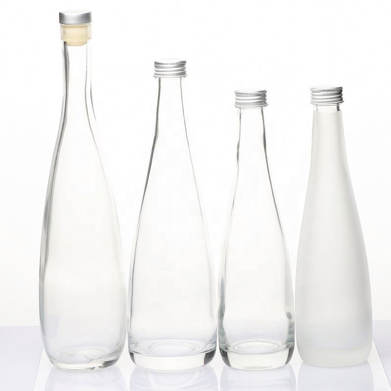 beverage juice glass bottle with swing top