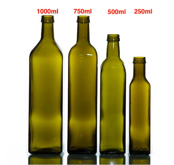 2024 New Launch 100ml 250ml 500ml 750ml 1000ml decorative empty marasca vinegar sesame oil glass bottles