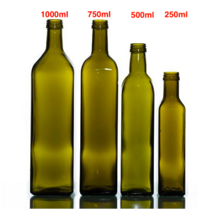 2024 New Launch 100ml 250ml 500ml 750ml 1000ml decorative empty marasca vinegar sesame oil glass bottles