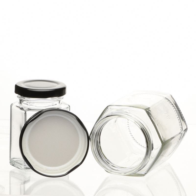 300ml clear glass jar sealed canister food glass square apothecary jars jar vacuum seal glass