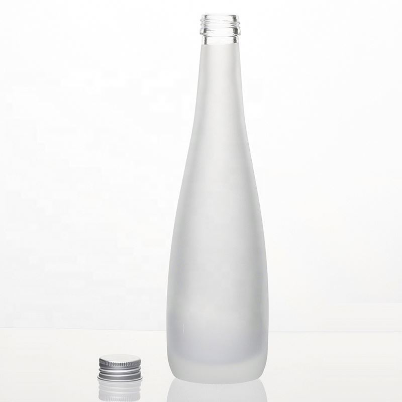 beverage juice glass bottle with swing top