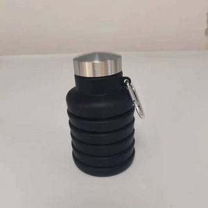 Food standard portable cylinder bottle for silicone sealant sport foldable  fitness Protein Powder bottle