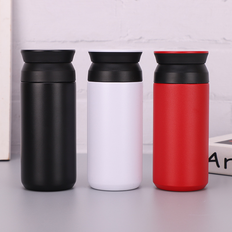 Portable 350ml Stainless Steel Water Bottle Insulated Small Vacuum Cup Lid Adults Korean Australia Style Promotional Mug