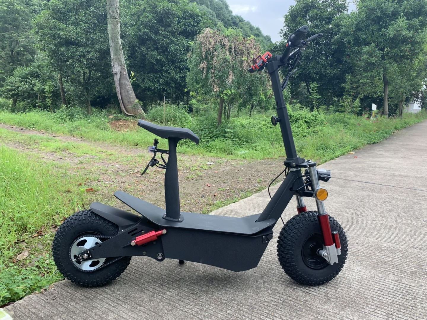 Dual Motor Electrico Fat Tire E Scooter Electro Wide Wheel Foldable Kick Electric Scooter For Adult