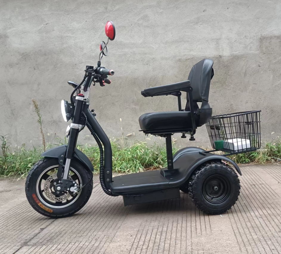 Adult Big Tire Trike 3 Wheels Tricycle Citycoco 750W Differential Electric Scooter