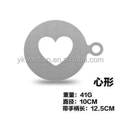 wholesale custom cake decorating Christmas stainless steel coffee stencil