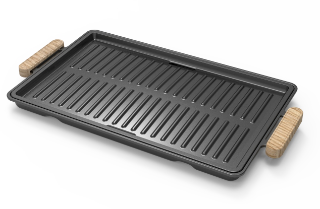 Korean Style 26CM  Non stick Roasting Pans BBQ griddle Outdoor Camping Grill Pan