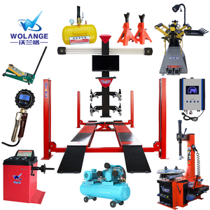 Four post car lift lifting equipment air compressor wheel alignment tyre removal machine tire changer and wheel balancer