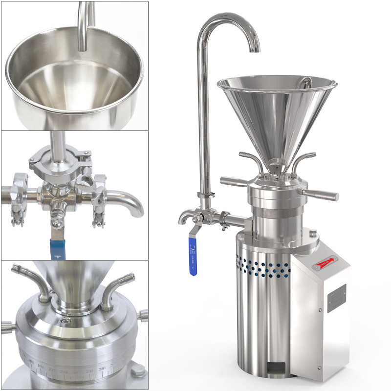 emulsifying colloid mill/ fish bone grinder/ hummus making machine