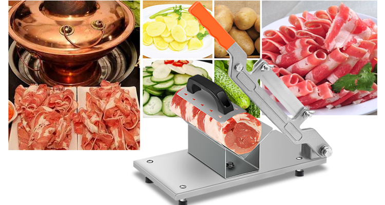 MMS-001 Manual frozen meat slicer, meat slicing machine